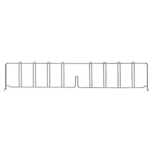 Quantum DIV36S 36" D x 8" H 304 Stainless Steel Wire Shelf Divider