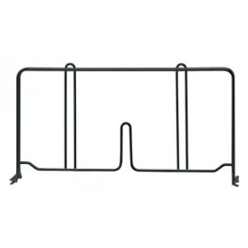 Quantum DIV14BK 14" D x 8" H Black Epoxy Wire Shelf Divider
