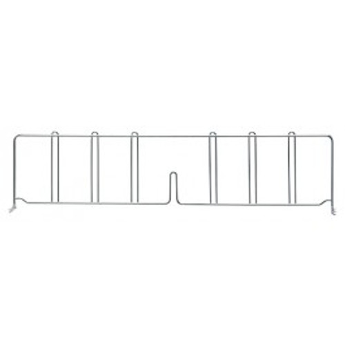 Quantum DIV30 30" D x 8" H Chrome Plated Wire Shelf Divider