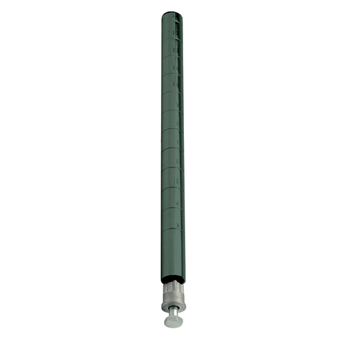 Quantum P34P 34" H Green Epoxy Antimicrobial Finish Post with Leveling Legs
