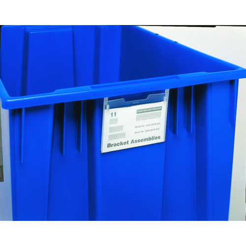 Quantum SNH010 5" W x 3" D Clear Polymer Label Holder