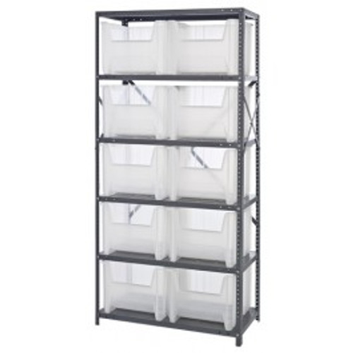 Quantum QSBU-800CL 400 Lbs. Capacity per Shelf Galvanized Steel Heavy Duty Shelving Unit