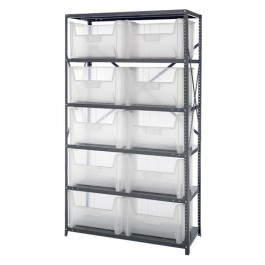 Quantum QSBU-700CL 400 Lbs. Capacity per Shelf Galvanized Steel Heavy Duty Shelving Unit