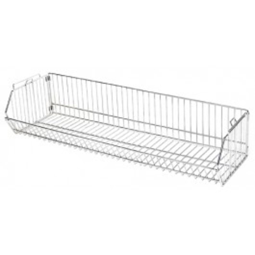Quantum 203612BC 36" W x 20" D x 12" H Chrome Plated Modular Wire Stacking Basket