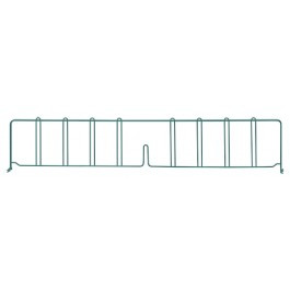 Quantum DIV36P 36" D x 8" H Green Epoxy Wire Shelf Divider