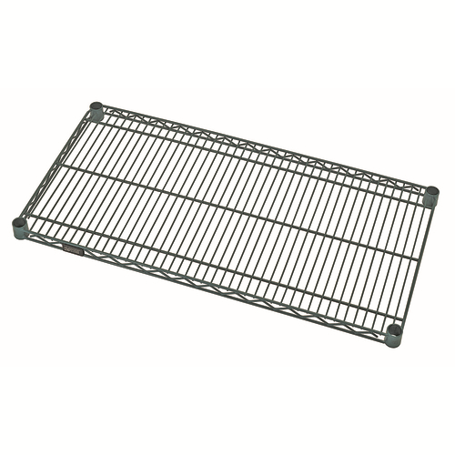 Quantum 3060P 60" W x 30" D Green Epoxy Antimicrobial Finish Wire Shelf