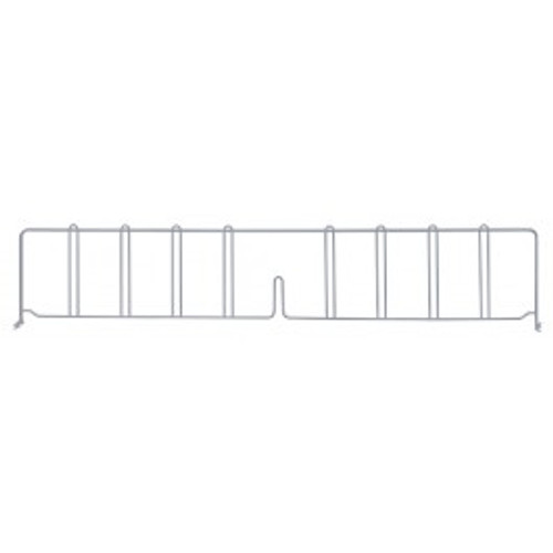 Quantum DIV36GY 36" D x 8" H Gray Epoxy Wire Shelf Divider