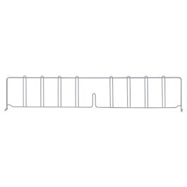 Quantum DIV36GY 36" D x 8" H Gray Epoxy Wire Shelf Divider