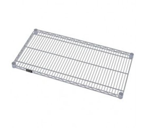 Quantum 3042GY 42" W x 30" D Gray Epoxy Antimicrobial Finish Wire Shelf