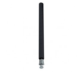 Quantum P39BK 39" H Black Epoxy Antimicrobial Finish Post with Leveling Legs