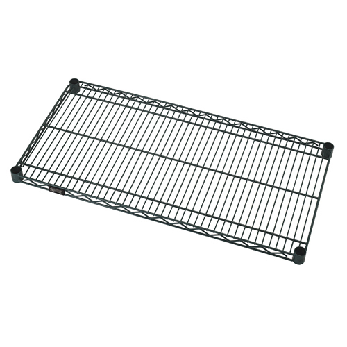 Quantum 1836P 36" W x 18" D Green Epoxy Antimicrobial Wire Shelf