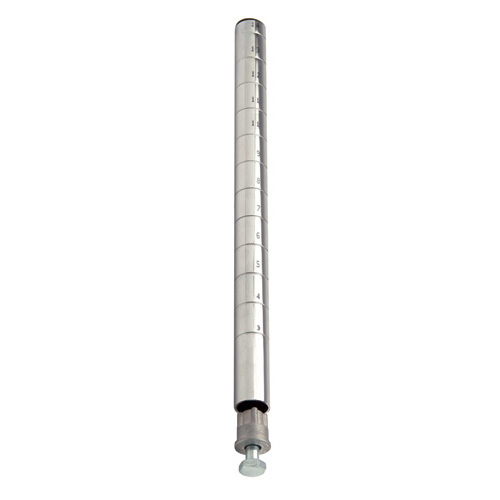 Quantum P14C 14" H Chrome Plated Finish Post with Leveling Legs