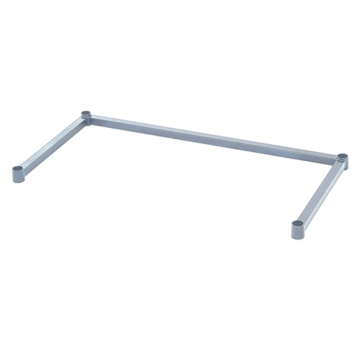Quantum 1860FGY 60" W x 18" D Gray Epoxy Antimicrobial Finish Wire Tubular 3-Sided Frame