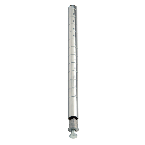 Quantum P63S 63" H Stainless Steel Post with Leveling Legs