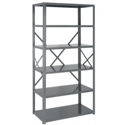 Quantum 75-1236-8 75" H x 36" W x 12" D Uprights and Crossbars 22 Gauge Steel Shelving IRONMAN