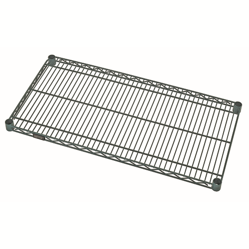 Quantum 3648P 48" W x 36" D Green Epoxy Antimicrobial Finish Wire Shelf