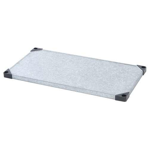 Quantum 2448SG 48" W x 24" D Galvanized Steel Solid Shelf
