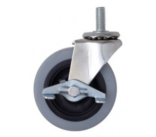 Quantum WR-3 3" Polyurethane Swivel Casters with Brakes