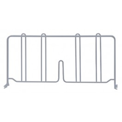 Quantum DIV12GY 12" D x 8" H Gray Epoxy Wire Shelf Divider