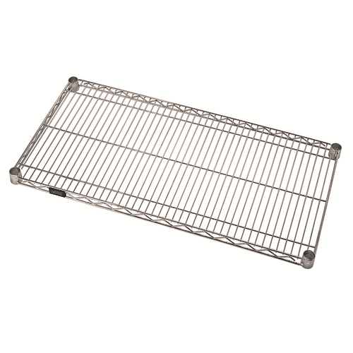 Quantum 1454S 54" W x 14" D Stainless Steel Antimicrobial Wire Shelf