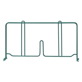 Quantum DIV14P 14" D x 8" H Green Epoxy Wire Shelf Divider
