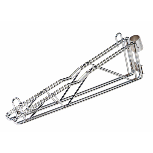 Quantum DCB21 21" Chrome Plated Cantilever Multiple Shelf Post Wall Mount