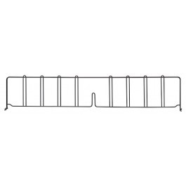 Quantum DIV36BK 36" D x 8" H Black Epoxy Wire Shelf Divider