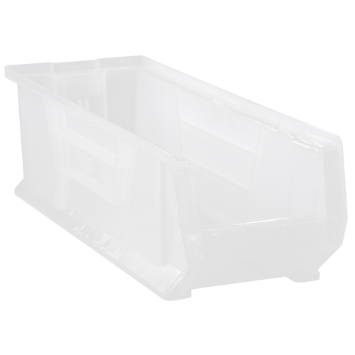 Quantum QUS951CL 23.88" W x 8.25" D x 9" H Clear Polypropylene Hulk 24" Container