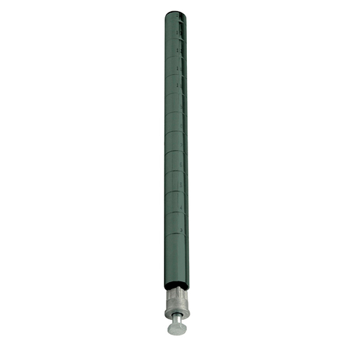 Quantum P86P 86" H Green Epoxy Antimicrobial Finish Post with Leveling Legs