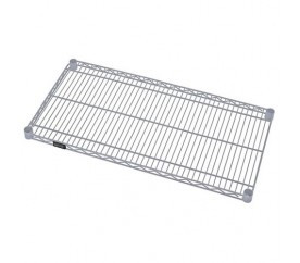 Quantum 3672GY 72" W x 36" D Gray Epoxy Antimicrobial Finish Wire Shelf