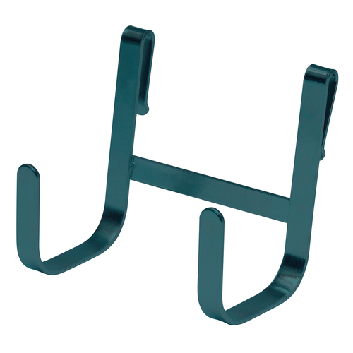 Quantum SG-HOOKDB 4.25" W x 2.5" D x 3.75" H Green Epoxy Antimicrobial Store Grid Large Double Hook