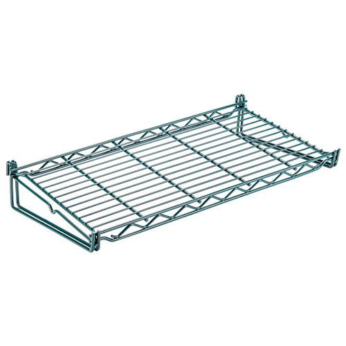 Quantum SG-S1616P 16.5" W x 16.5" D Green Epoxy Antimicrobial Store Grid Shelf