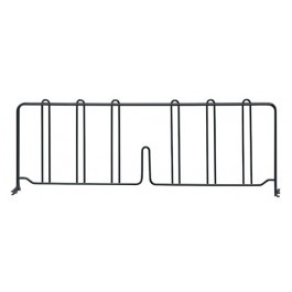 Quantum DIV24BK 24" D x 8" H Black Epoxy Wire Shelf Divider