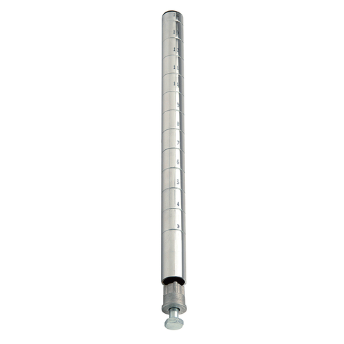 Quantum P74S 74" H Stainless Steel Post with Leveling Legs