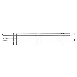 Quantum BL72 72" W x 4" H Chrome Plated Back Ledge