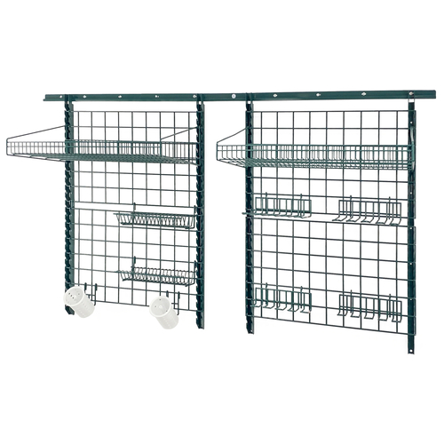 Quantum SGK-721830-1P Green Epoxy Antimicrobial Finish Wall Mounting Store Grid Medium-Duty Kit