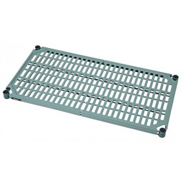 Quantum 1854WPM 54" W x 18" D Removable and Dishwasher Safe Green Epoxy Frame Polymer Shelf Mat