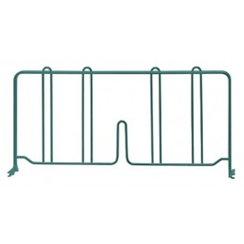 Quantum DIV12P 12" D x 8" H Green Epoxy Wire Shelf Divider
