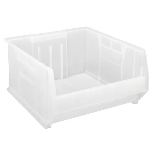 Quantum QUS957CL 23.88" W x 22.5" D x 12" H Clear Polypropylene Hulk 24" Container
