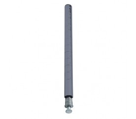 Quantum P14GY 14" H Gray Epoxy Antimicrobial Finish Post with Leveling Legs