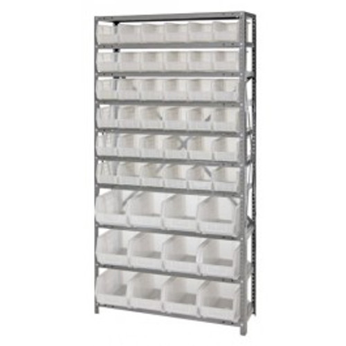 Quantum QSBU-230240CL 400 Lbs. Capacity per Shelf Galvanized Steel Heavy Duty Shelving Unit