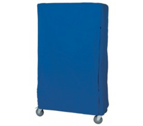 Quantum CC247274WNZ 74" H x 72" W x 24" D 400 Denier White Nylon with Zipper Flap Wire Cart Cover