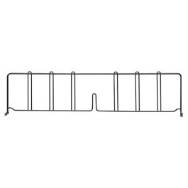 Quantum DIV30BK 30" D x 8" H Black Epoxy Wire Shelf Divider