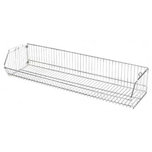 Quantum 2048BC 48" W x 20" D x 9" H Chrome Plated Modular Wire Stacking Basket