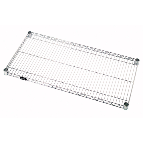 Quantum 1824GY 24" W x 18" D Gray Epoxy Antimicrobial Wire Shelf