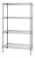 Quantum WR74-1472S 72" W x 14" D Stainless Steel Wire Shelving Starter Kit