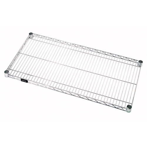 Quantum 3672C 72" W x 36" D Chrome Plated Finish Wire Shelf