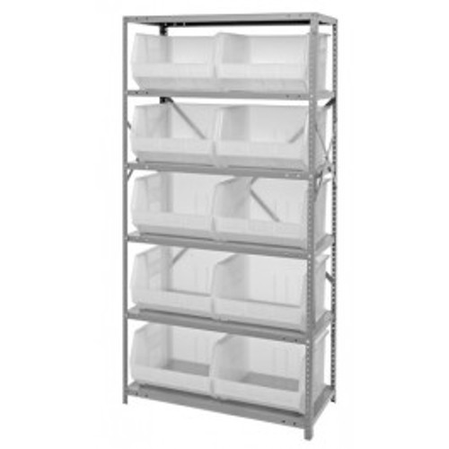 Quantum QSBU-270CL 400 Lbs. Capacity per Shelf Galvanized Steel Heavy Duty Shelving Unit