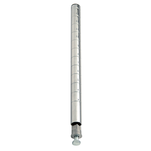 Quantum P86S 86" H Stainless Steel Post with Leveling Legs