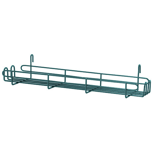 Quantum SG-SR2254P 11.25" W x 5" D x 3.75" H Green Epoxy Antimicrobial Store Grid Spice Rack